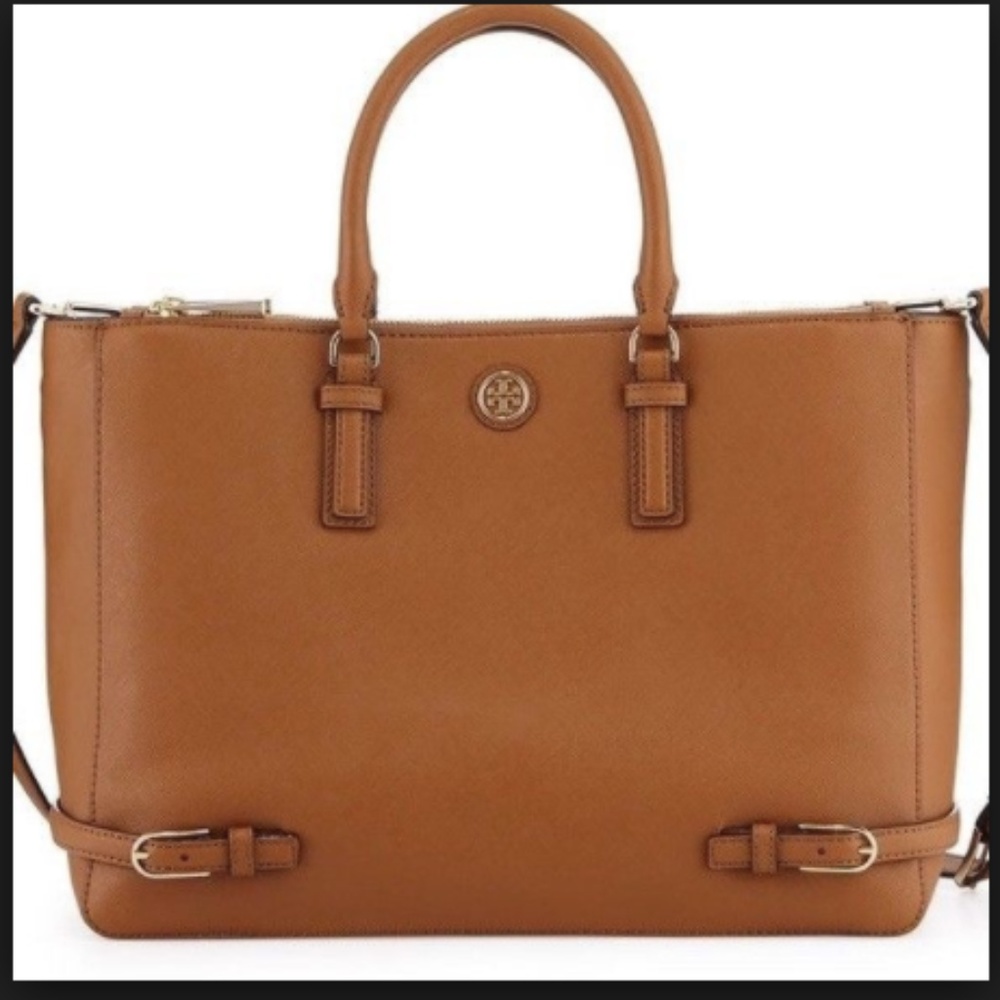 Tory Burch Large Robinson Double Zipper Saffiano
